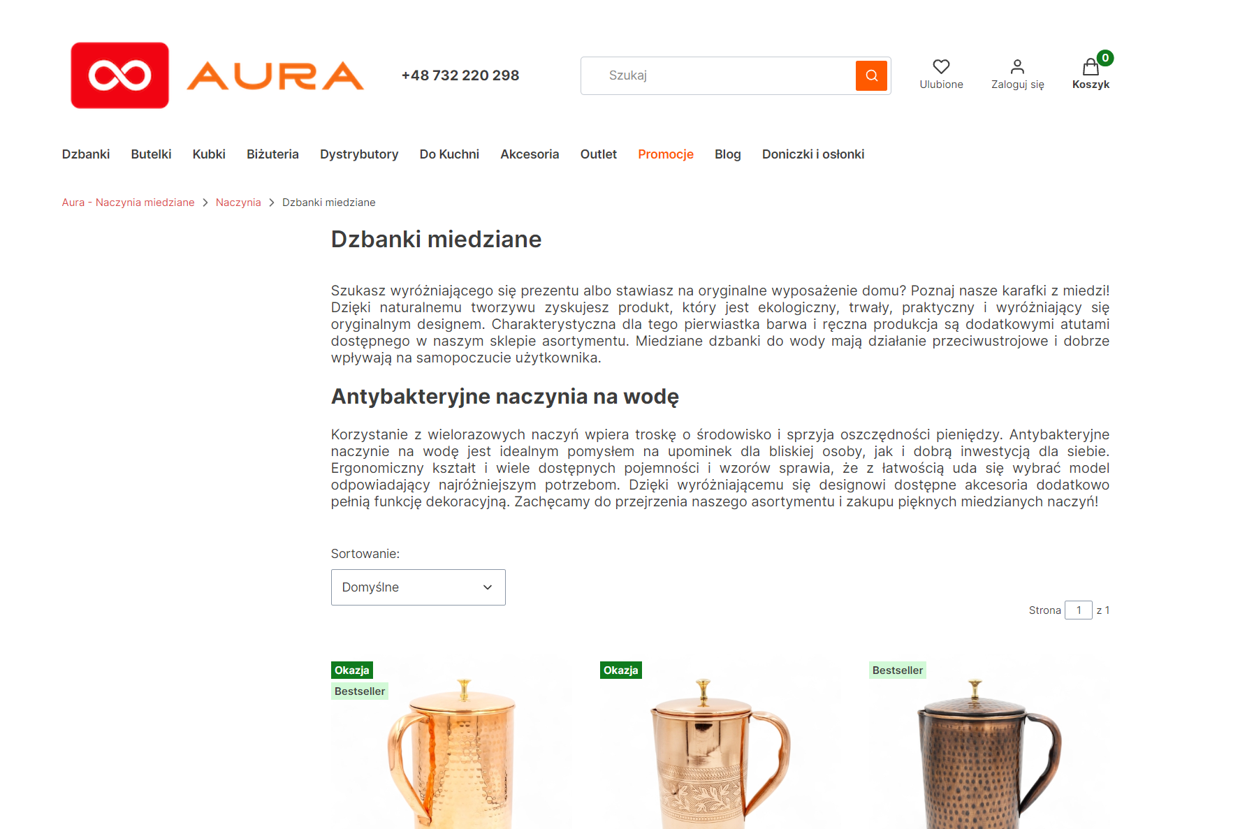 Miniatura artykułu Miedziane dzbanki na wodę: 7 korzyści zdrowotnych, o których warto wiedzieć