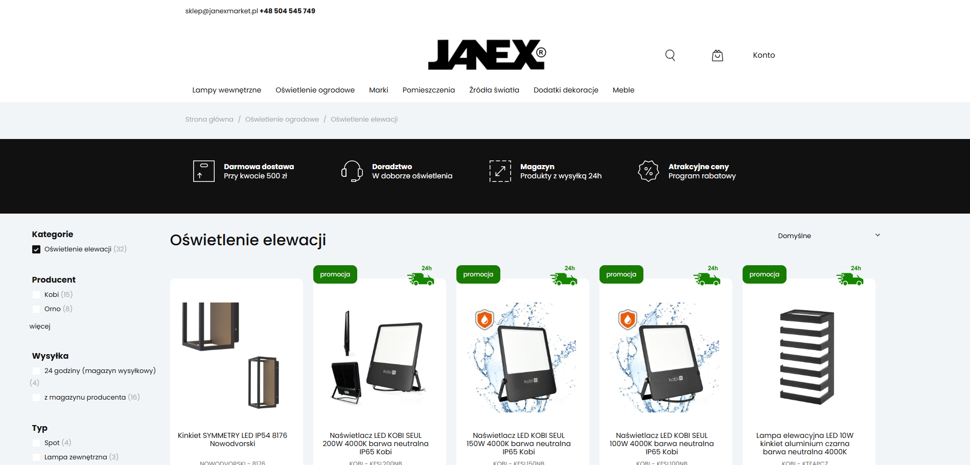 Miniatura artykułu Oświetlenie elewacji domu – jak podkreślić charakter budynku i zwiększyć jego bezpieczeństwo?