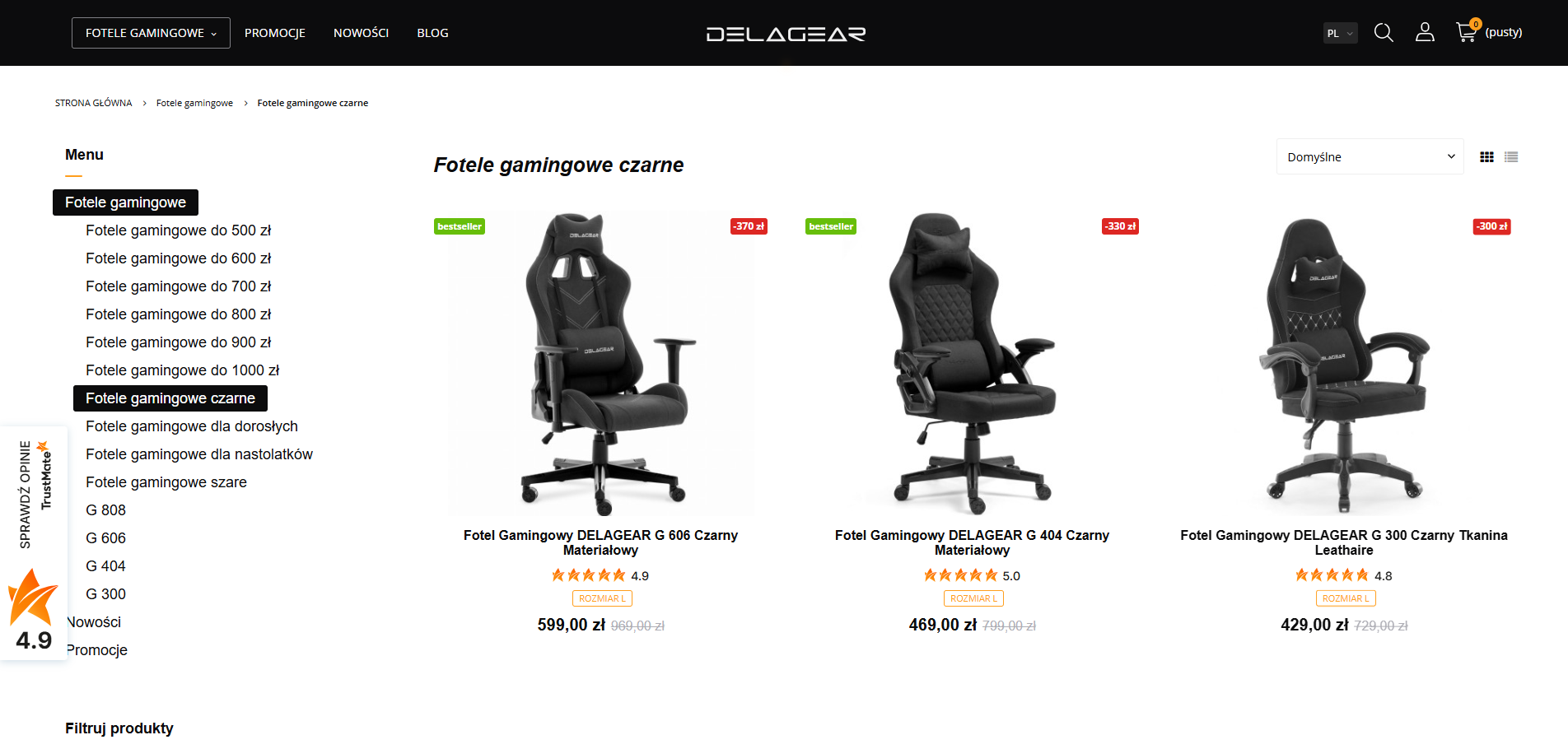 Miniatura artykułu Dlaczego czarne fotele gamingowe to najczęstszy wybór profesjonalnych graczy?