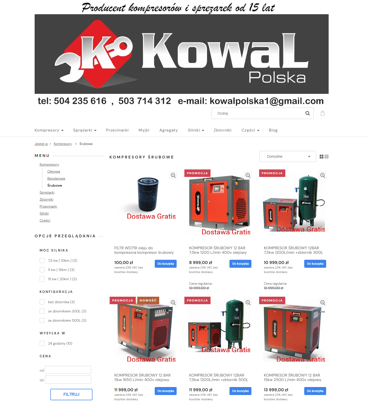 Kompresory śrubowe w przemyśle - zastosowania w produkcji ciągłej i liniach technologicznych